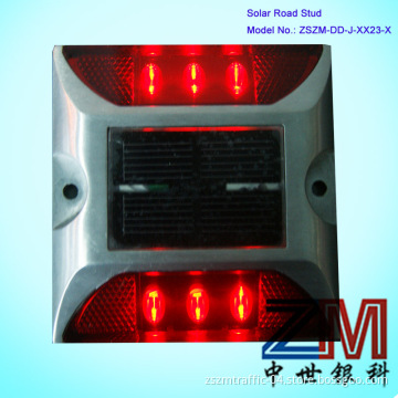 2014solar Energy LED Aluminum Solar Road Stud Light / Road Makings with Two Sides LED Flashing and Two Reflectors